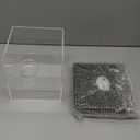 Softball Display Case with Led Light, UV Protected Cube with Wood Base Stand, Clear Acrylic Softball Holder for Single Autograph Ball