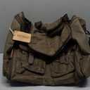 Wildroad Waxed Canvas Duffle Bag - 50L Waterproof Weekender Overnight Travel Bag (Vintage Grey)