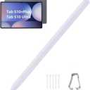 Tab S10 Plus/S10 Ultra S Pen Compatible with Samsung Galaxy Tab S10+ Plus | Tab S10 Ultra All Versions,Tab S10 Stylus Pen (WithBluetooth), 4,096 Pressure Levels with 5pcs Tips (Gray)