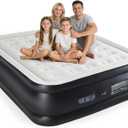 NEWBULIG Queen Air Mattress 16 Inch with Built-in High Capacity Pump, Inflatable Air Bed for Home, Camping & Guest, Portable Blow Up Mattress 660 lbs Weight Capacity, Double Height