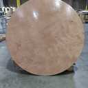 Flash Furniture 5' Round All-Occasion Wood Folding Event Table, Portable Folding Banquet Table with Wooden Top, Natural/Black