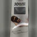 LitBear Sleep Mask for Side Sleeper Women Men, Eye Mask for Sleeping Light Blocking, 3D Contoured Cup Sleeping Mask, Soft Breathable Sleep Eye Mask with Adjustable Elastic Strap for Travel (1 Count (Pack of 1), Black)