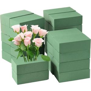 30 Pack Floral Foam Blocks for Fresh and Artificial Flowers  Green Wet Foam for Flower Arrangements, Florist Foam for Centerpieces, Bouquets, Crafts, DIY Cutting