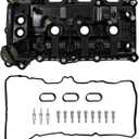 AUCERAMIC Left Engine Valve Cover Fit for 2017-2020 Ford F-150 2018-2021 Expedition 2018-2020 Lincoln Navigator 3.5L Replace# HL3Z6582G HL3Z6582B HL3Z6582D HL3Z6582E
