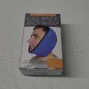 LotFancy Face Ice Pack Wrap for TMJ, Wisdom Teeth, with 4 Reusable Hot Cold Therapy Gel Packs, Pain Relief for Head, Oral and Facial Surgery, Dental Implants, Blue (Blue(one Size Fits Most))