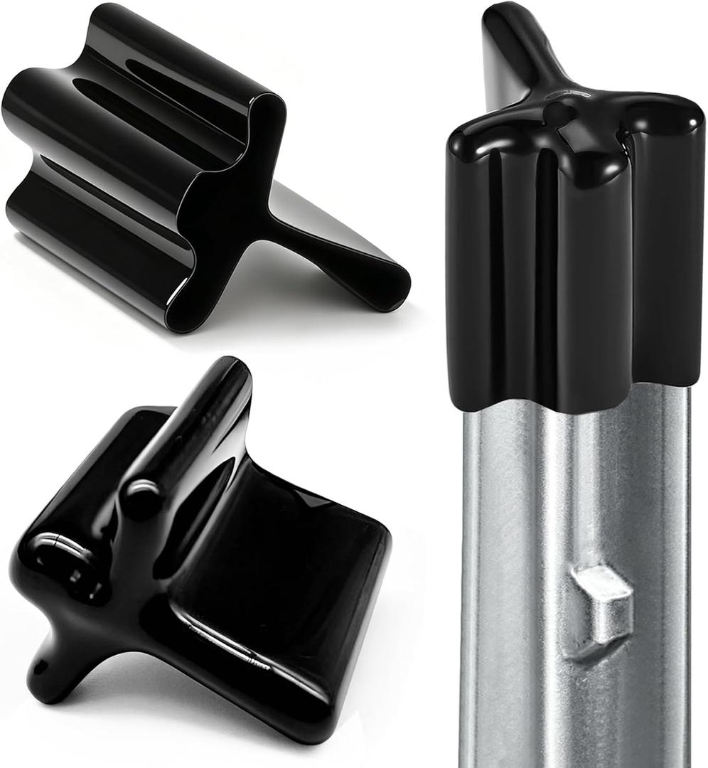 50 Pcs Black T Post Caps, Heavy Duty Vinyl T Post Safety Caps for Fence Post, T Post Protector Covers for Livestock & Farm, Fit Standard T Posts