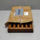 Buric 3 Tier Natural Bamboo Shoe Rack,Foldable Space Saving Shoe Storage Organizer,Easy Assembly & Strong Design Shoes Stand Shelf Organiser for Closet (Brown, Three Layers)