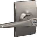 SCHLAGE F51A ELR 619 CEN Eller Lever with Century Trim Keyed Entry Lock, Satin Nickel