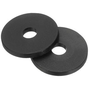 MECCANIXITY Nylon Flat Washers, M5 x 5mm ID x 20mm OD Round Flat Plain Washer Plastic Gasket Fastener for Household Faucet Pipe Water Hose, Black, Pack of 50