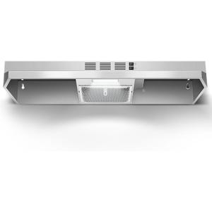 Range Hood 36 inch Under Cabinet, Ducted/Ductless Kitchen Hood 280CFM, Stainless Steel Vent Hood with Rocker Button Control, Stove Hood with 2 Speeds Fan, Bright LED Light
