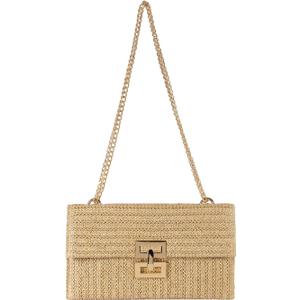 Verdusa Women's Straw Shoulder Bags Woven Clutch Purse Summer Beach Handbags (Khaki)