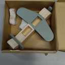 ibwaae Wooden Airplane Toys, Air Transport Vehicles Play Set, Wooden Pull Games, Learning Gift Montessori Toy for Baby Toddler Boys Girls