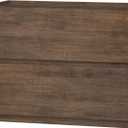 woodtalks Stackable 2 Drawer Dresser, Multi-Purpose Storage Closet Cube Dressers for Bedroom, Storage Cabinet for Entryway, Nightstand Sofa Beside Table Drawer Chest, 23.6 in, Walnut, Brown