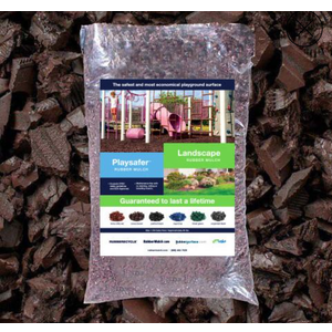Playsafer Rubber Mulch Cocoa Brown 40 lbs