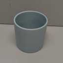 PATIKIL 5 Inch Ceramic Plant Pots, Modern Flower Planters with Drainage Holes and Tray for Decorate Home Indoor Plants Succulent Herb, Blue