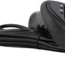 Hand Held Plug-in Wire Electric Winch Remote Controller with 11.48ft Connector Cable 3 Pin, Easy-Install Plug and Play for ATV, Car Off-Road Vehicle, Black