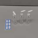 DTDNZKN 3 Pack 3.4 Oz (100ml) TSA Approved Travel Pump Bottles for Toiletries Clear Travel Size Bottles Leak Proof with Labels