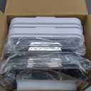 Delamu 2-Tier Multi-Purpose Bathroom Under Sink Organizers and Storage, Stackable Kitchen Pantry Organization, Pull Out Medicine Cabinet Organizer with Movable Dividers, White, 2 Pack