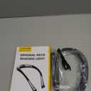 Glocusent Book Light, 3-Color & 6-Brightness Reading Light, Bendable Neck Light, 80-hr Lasting Rechargeable Book Light, Perfect Reading Lights for Books in Bed, Knitting, Repairing, Book Lovers Gifts (Standard-Medium, Gray)