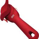 Kuhn Rikon Auto Safety LidLifter/Can Opener with Ring-Pull, 8 x 2.5 x 2.75 inches, Red
