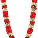 Estationeryhouse Artificial Indian mala/Garland/haar jaimala shaadi Indian Wedding Pooja ashtami,Mala 1 pc (Rose and Gold)