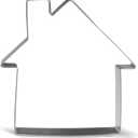 4.5 inch House Cookie Cutter - Stainless Steel