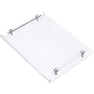 Artmaze Acrylic Serving Tray, Breakfast Tray with Acrylic Handles, Decorative for Coffee Table & Kitchen, 16x12x2 inch