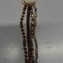 WONMILLE Beaded Bracelet Compatible with Samsung Galaxy Watch 8 Band 40mm/44mm Watch8 Classic 46mm, Elastic Stretch Women Strap for Galaxy Watch 8/8 Classic Bands (Bronze)