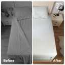 Adjustable Sheet Holders, Upgraded High-Elasticity Fasteners with Slider Keep Sheets Firm & Tight on All Mattresses, Tangle-Free Bed Sheet Straps Easy Install Bedroom Accessories - King Size
