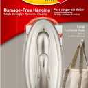 3M Command 17053BN Traditional Plastic Hook, Large, Brushed Nickel