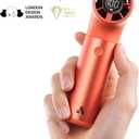 Aecooly Portable Handheld Fan, Powerful Turbo Mini Fan, 19000 RPM High Speed Aero Ultra, 15H Max Cooling Time, 7 Speeds Aluminum Case,Pocket Rechargeable Personal Small Travel GIfts for Women-Orange