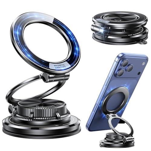 Otemly for MagSafe Car Mount [95LBS Max Suction & 2400gf Strong Magnet], Ultra-Thin 360° Adjustable Vacuum Magnetic Car Cell Phone Holder [All-Metal] for iPhone 17-12 Pro Max & Android Car Accessories