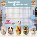 PINVNBY Guinea Pig Litter Box Triangle Potty Trainer Corner Chinchilla Litter Tray Hamster Plastic Corner Toilet Box for Bunny Ferret Small Animal