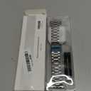 MioHHR Solid Stainless Steel Band Compatible with Apple Watch 49mm Ultra 3/2/1, Metal Strap with Soft TPU Case for iWatch Series Ultra 3/2/1 49mm Women and Men, Silver