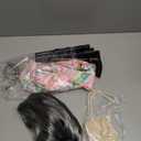 EBYTOP Old Lady Costume for Kids 100th Day of School Costume Wig 100 Year Granny Glasses Grandma Little Old Women Cane Accessories,4-6 Years (Small(5-7yr))