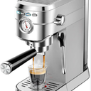 CASABREWS CM5418 Espresso Machine 20 Bar, Compact Espresso Maker with Steam Milk Frother, Stainless Steel Coffee Machine with 34oz Removable Water Tank for Cappuccino, Gift for Women or Men, Silver
