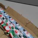Hallmark Christmas Wrapping Paper with Cutlines on Reverse (3 Rolls: 90 Sq. Ft. Total) Santa Claus, Polka Dots, Snowmen