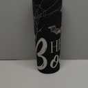 Halloween Door Mat Hey Boo Welcome Mat Scary Entry Rug Non-Slip Rubber Front Doormat Bathroom Home Decor Pumpkin Black Cat Kitchen Floor Mat, Low-Profile Switch Rug Indoor/Outdoor Decor 17x29 Inch