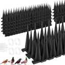 9.8 Feet 10 Packs Bird Spikes, Bird Deterrents for Outside, Bird Spikes Deterrent, Pigeon Spikes, Bird Spikes for Outside to Keep Birds Away, Plastic Fence Spikes for Railing and Roof (10PACKS)