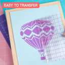 HTVRONT Transfer Tape for Vinyl - 12" X 120 ft w/Red Alignment Grid Transfer Paper for Adhesive Vinyl, Silhouette Cameo Vinyl Transfer Tape for Vinyl for Decals,Signs, Windows, Stickers