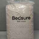 Bedsure Tufted Boho Comforter Set Queen Size - Beige Boho Bed Set, GentleSoft 3 Pieces Farmhouse Shabby Chic Embroidery Bedding, Gifts for Woman, Soft Jacquard Queen Comforter for All Seasons (01 - Beige - Elegant)