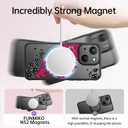 FUNMIKO for iPhone 14 Plus Case Military-Grade Protection & Wireless Charging - Trendy Floral Design for Women Girls, Non-Slip Matte Phone Cover with Shockproof Corners - Dramatic Blossom Drift