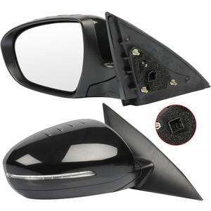 SCITOO Left and Right Side Mirrors Fit Compatible with 2011-2013 For Kia Optima Power Signal Lamp Manual Folding KI1320152 KI1321152