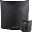 Backflow Preventer Cover Insulated Pouch (5F),Outdoor Pipe Insulation Cover,Winter Well Head Cover Water Well Pump Covers Sprinkler Valve Cover Insulated (Black 24''W x24''H)