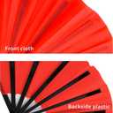 Oncpcare 10 Pcs Line Dance Fans Loud Clappers Bulk, Folding Popping Clacking Fans for Line Dancing (Blue)