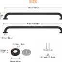 2 Pack Matte Black Shower Grab Bar 40 Inch, iMomwee Stainless Steel Bathroom Grab Bar, Bath Shower Balance Bar, Safety Hand Rail Support, Handicap Elderly Senior Assist Bath Handle (1.25" Diameter)