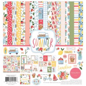 Carta Bella Paper Company Summer Collection Kit Paper 12-x-12-Inch