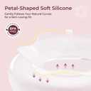 Momcozy Breast Milk Collector Collection Shell, Petal Soft Silicone Flange, Milk Collectors for Breastfeeding, Slim Waterdrop-Shaped Discreet Comfort with Storage Case (1oz/30ml, 2PCS)