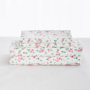 Gogreen 3PC Deep Pocket Twin Sheet Set Fit 14", Breathable Microfiber Soft Twin Size Sheet Set, Hotel Style Bed Sheet Set, Gift for Women, Men - Pink Floral