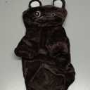 Dog Hoodie with Bear Ears Fleece Dog Sweater for Small Dogs French Bulldog Clothes Puppy Costume for Small Dogs XS Winter Clothes Cozy Pet Fleece for Cats (Brown)